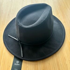 Brixton Wesley Cotton Fedora, size XS (6 3/4) in Black. Sold out style